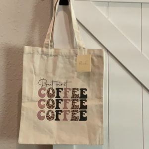 But First Coffee Market Tote Bag